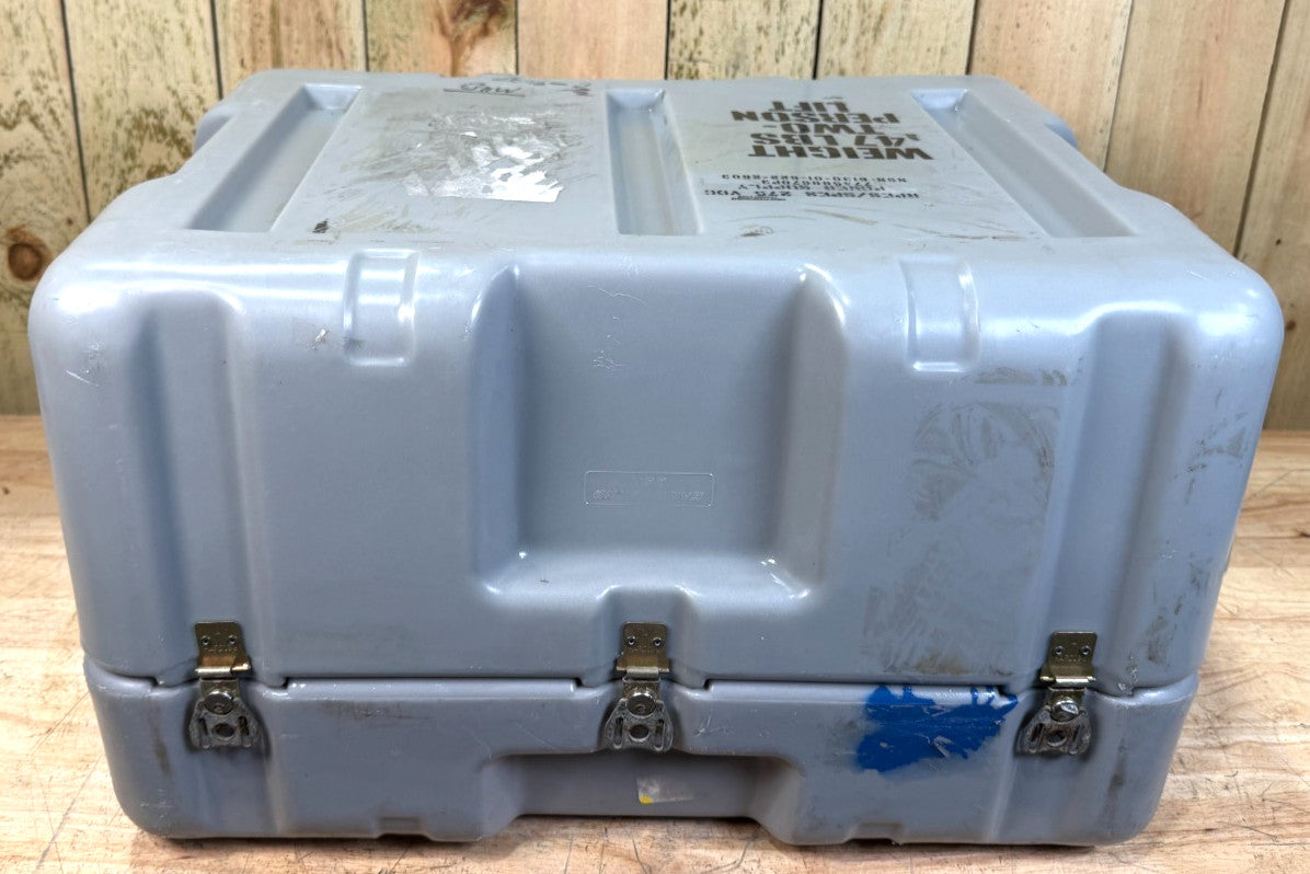 Pelican Hardigg Footlocker Grey Case  24.5x18.5x15"  Military Waterproof