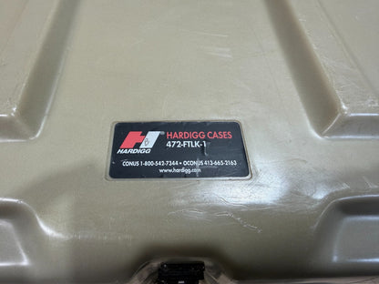 Pelican Hardigg Case 32.5x17x14" Tan Military Waterproof Footlocker 472-FTLK-1