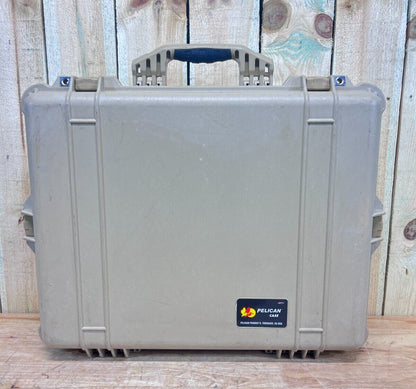 Pelican 1600 Protector Storage Case Waterproof Tan Good Condition AB Free Ship
