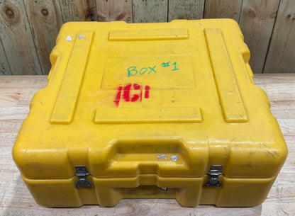 Pelican Hardigg Case 24x23x10.5" Yellow Waterproof Storage Footlocker