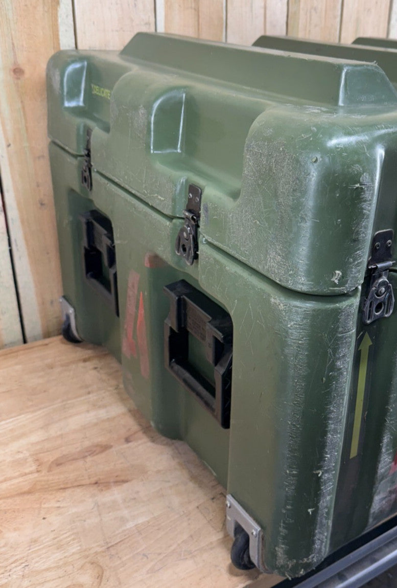 Pelican Hardigg Case 29"x27"x21" Green Waterproof Storage Footlocker