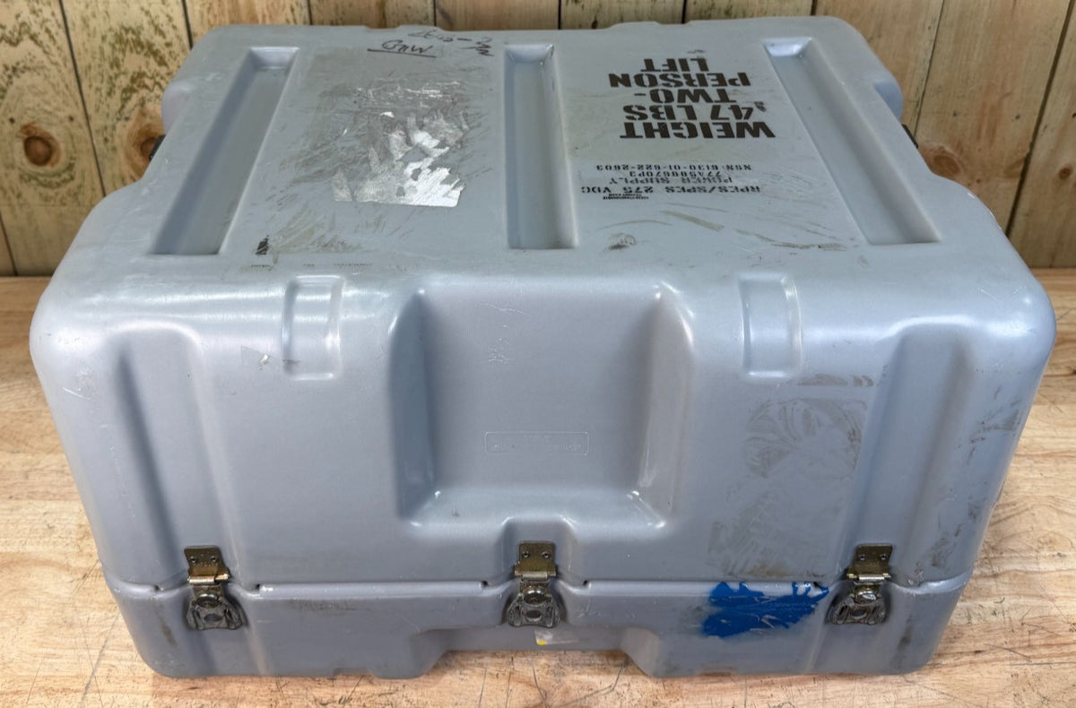 Pelican Hardigg Footlocker Grey Case  24.5x18.5x15"  Military Waterproof