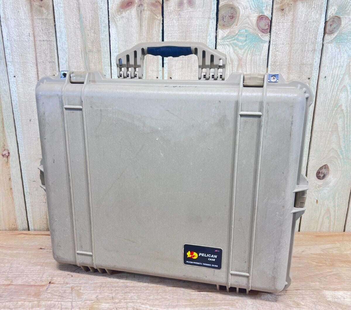 Pelican 1600 Protector Storage Case Waterproof Tan Good Condition AB Free Ship
