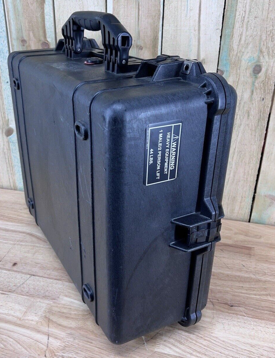 Pelican 1600 Protector Storage Case Waterproof Black Good Condition AB Free Ship
