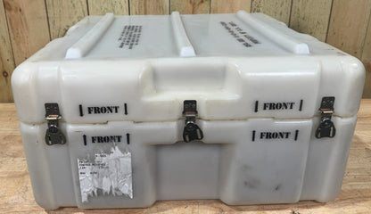 Pelican Hardigg Case 25.5x24x13.5" White Waterproof Storage Footlocker