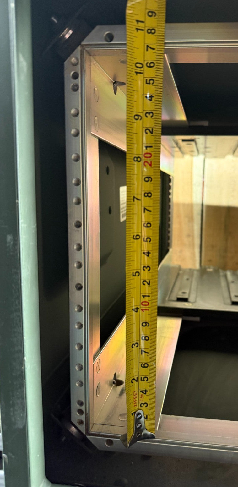 Zarges Metal Server Rack Military Surplus W/ 6U 24x19" Frame Rackmount Case