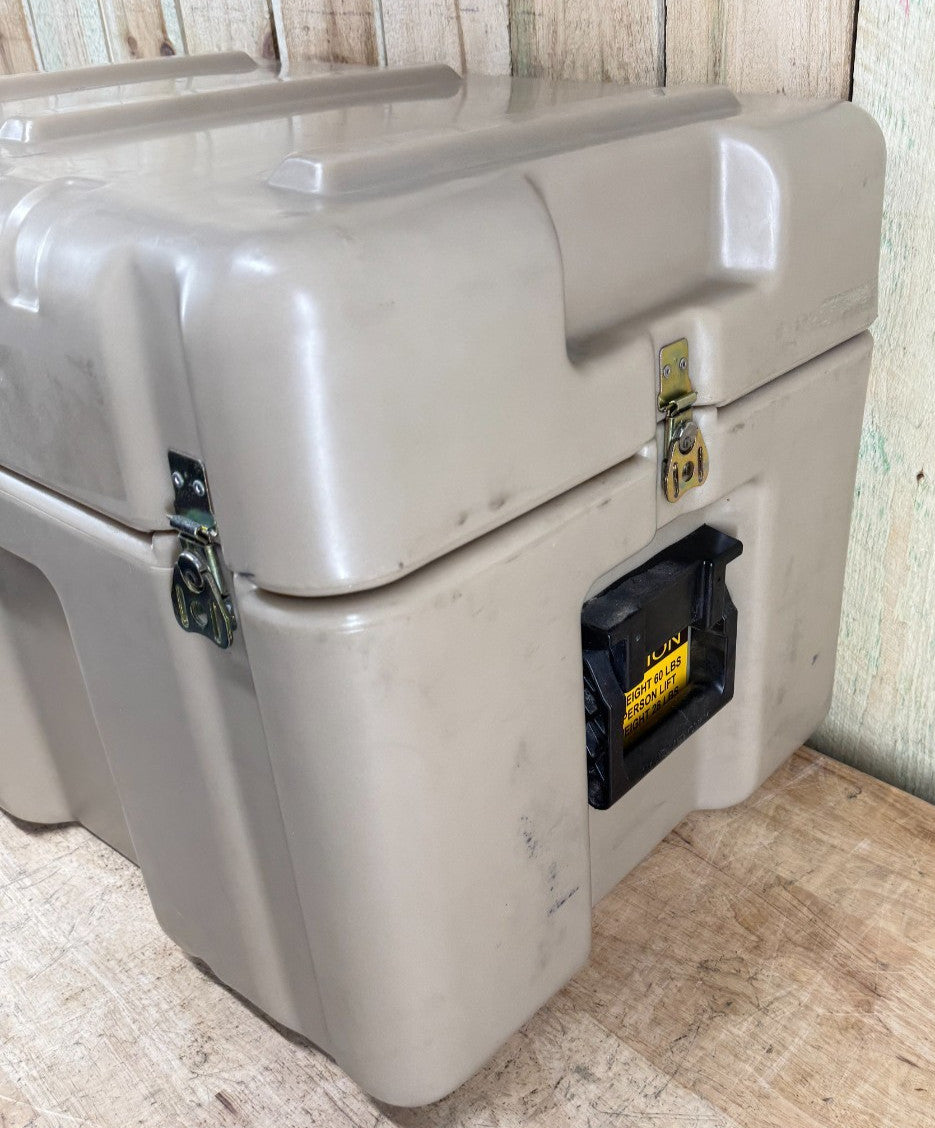 Pelican Hardigg Footlocker Tan Case 25x19x19 Military PSI Waterproof