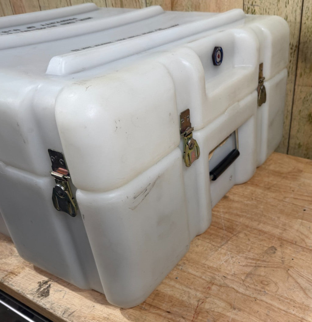 Pelican Hardigg Case 25.5x24x13.5" White Waterproof Storage Footlocker