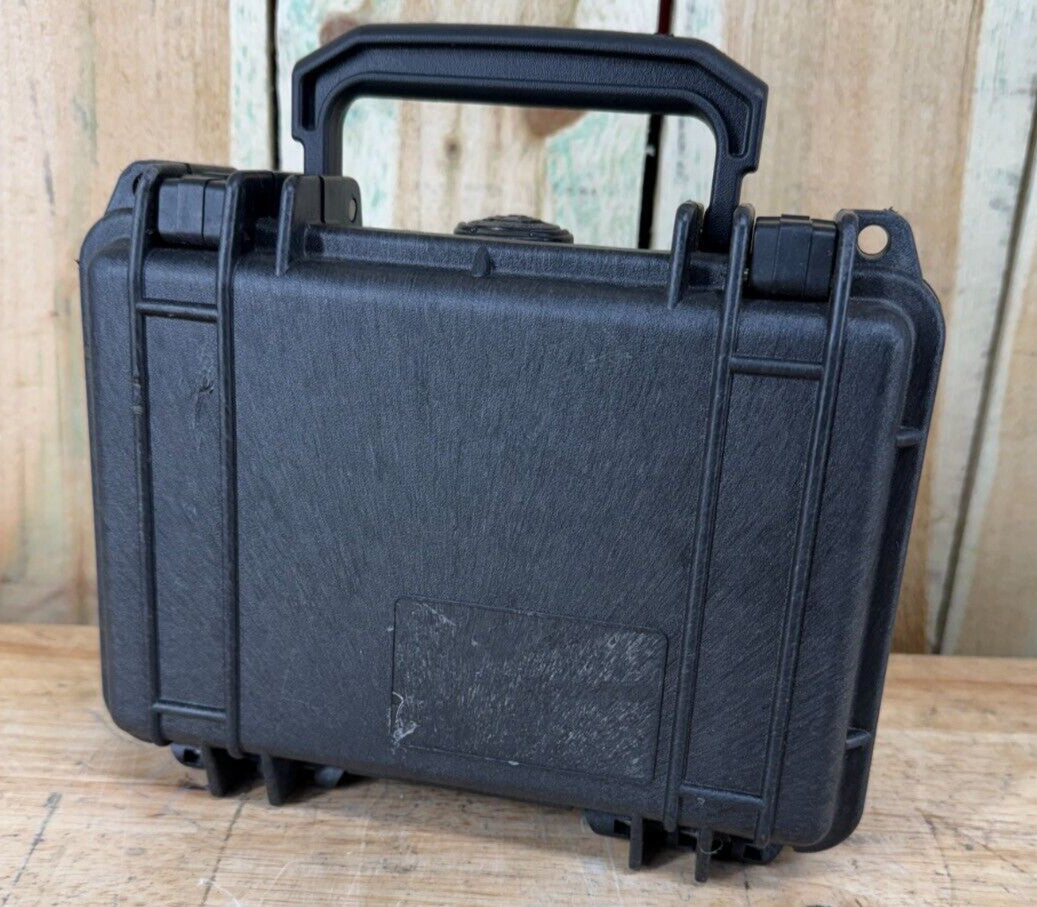 Pelican 1120 Black Hard Case Protector Waterproof Good Condition AB Free Ship