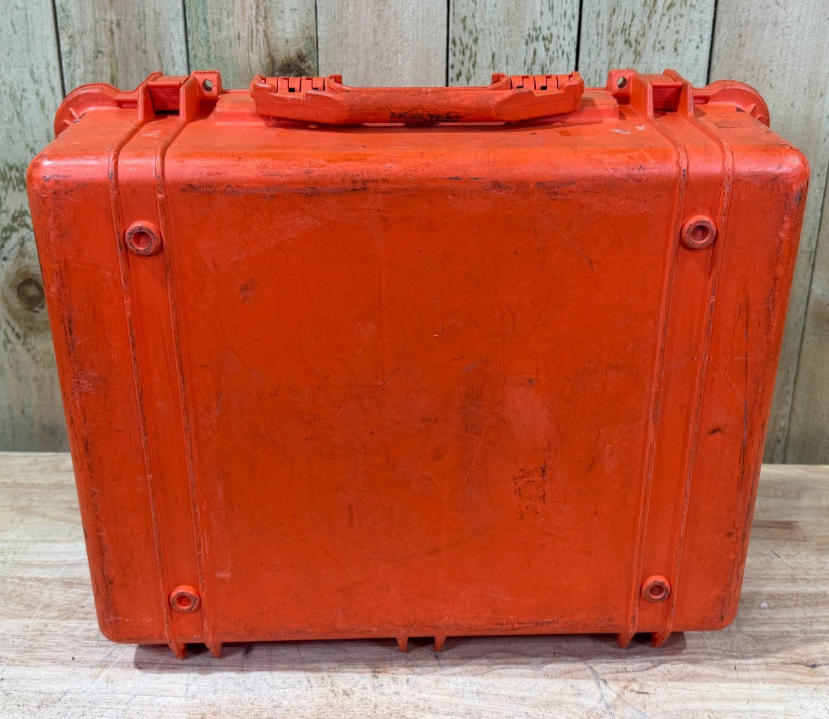 Pelican 1600 Protector Storage Case Waterproof Orange Good Condition OS