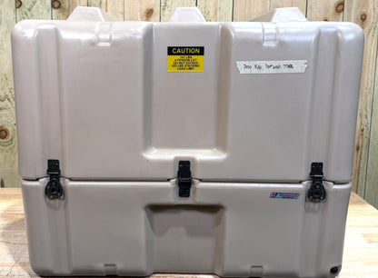 Pelican Hardigg Case 28.5x26.5x24.5" Tan Military Waterproof Footlocker