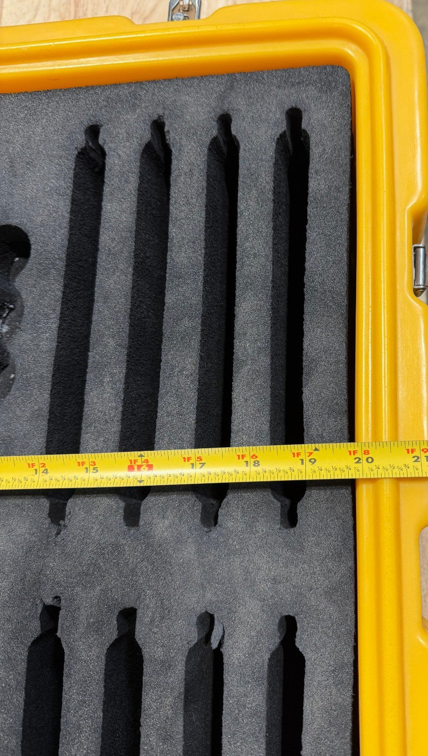 Pelican Hardigg Case 24x23x10.5" Yellow Waterproof Storage Footlocker