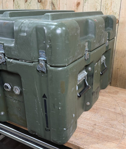 Pelican Hardigg Case 31x27x20" Green Waterproof Storage Footlocker