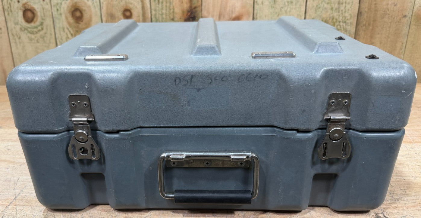 Pelican Hardigg Case 19x15x9" Grey Waterproof Storage Footlocker