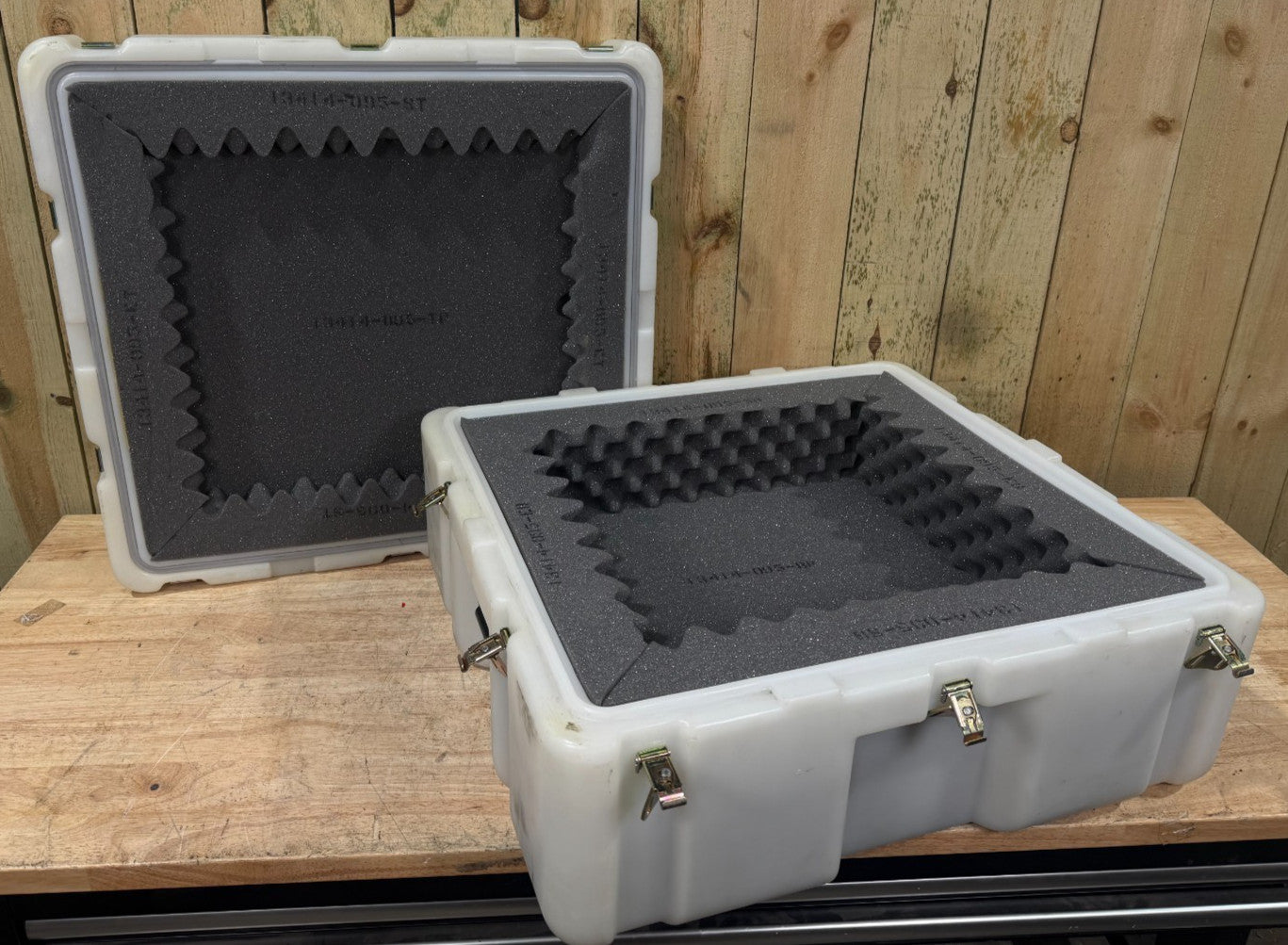 Pelican Hardigg Case 25.5x24x13.5" White Waterproof Storage Footlocker