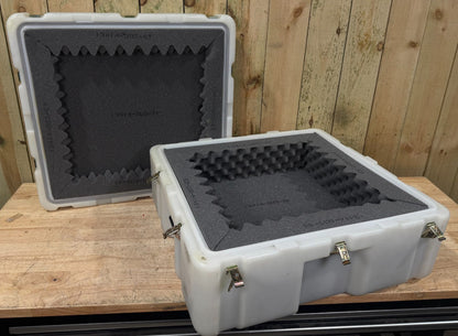 Pelican Hardigg Case 25.5x24x13.5" White Waterproof Storage Footlocker