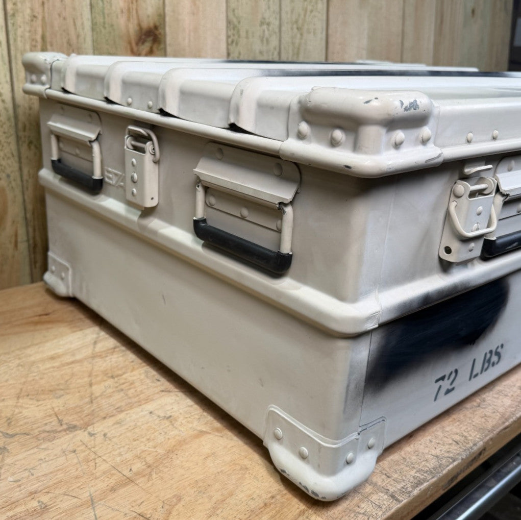 Evak Case 28x22x13" Metal Large  Military Waterproof Footlocker