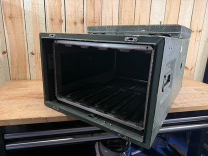 Zarges Metal Server Rack Military Surplus W/ 6U 24x19" Frame Rackmount Case