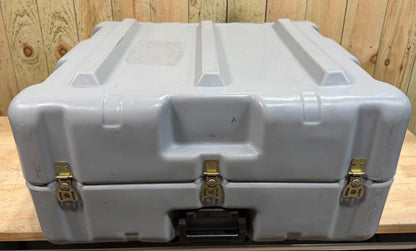 Pelican Hardigg Rolling Case 27x26x15" Military Waterproof Footlocker W/ Handle