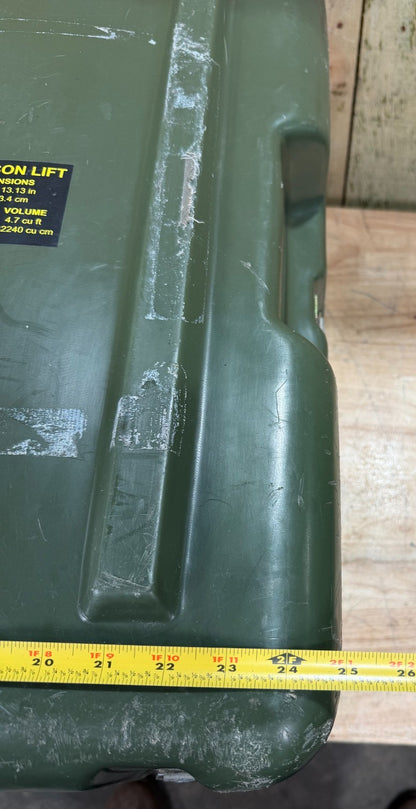 Hardigg Footlocker  25x23.5x13.5" Green Case  Military Waterproof
