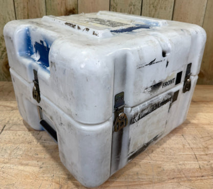 Pelican Hardigg 16.5x16.5x13.5" Footlocker White Case Military Waterproof