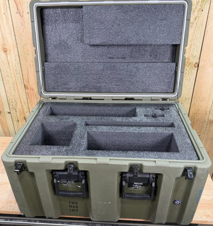 Pelican Hardigg 33x21x21.5" Rolling Footlocker Green Case Military Waterproof