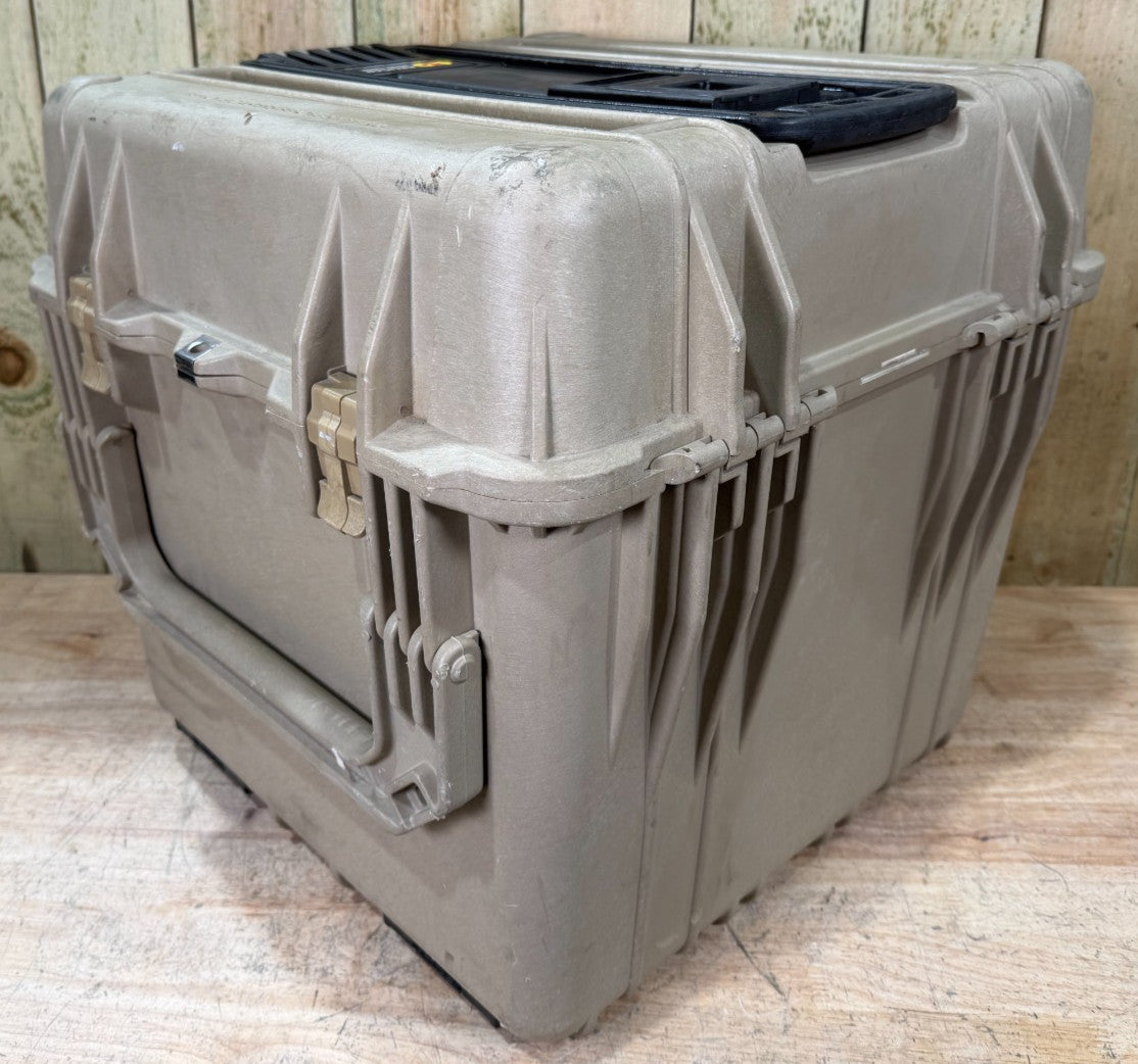 Pelican 0340 Tan Protector Case Waterproof  Good Condition AB