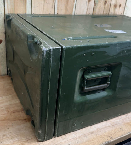 Zarges Metal Server Rack Military Surplus W/ 6U 24x19" Frame Rackmount Case