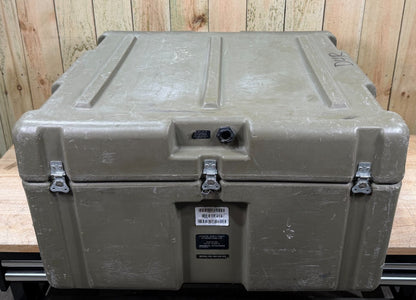 ECS Case 31x27.5x18"  Green Military Waterproof Storage Footlocker