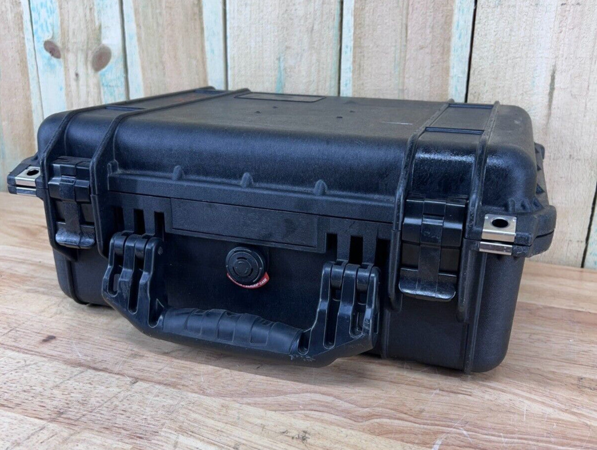 Pelican 1450 Black Hard Case Protector Waterproof Good Condition AB Free Ship