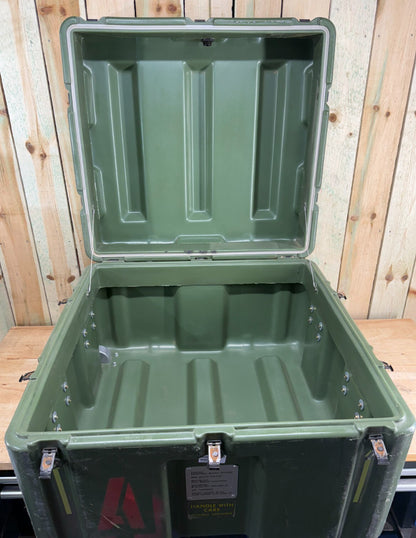 Pelican Hardigg Case 29"x27"x21" Green Waterproof Storage Footlocker