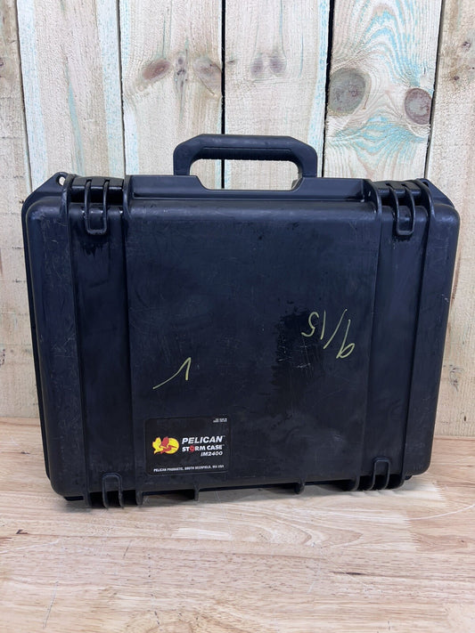 Pelican IM2400 Storm Case Waterproof  Black Good Condition A/B