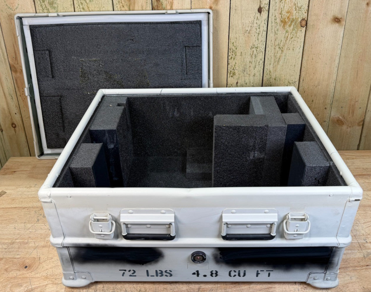 Evak Case 28x22x13" Metal Large  Military Waterproof Footlocker