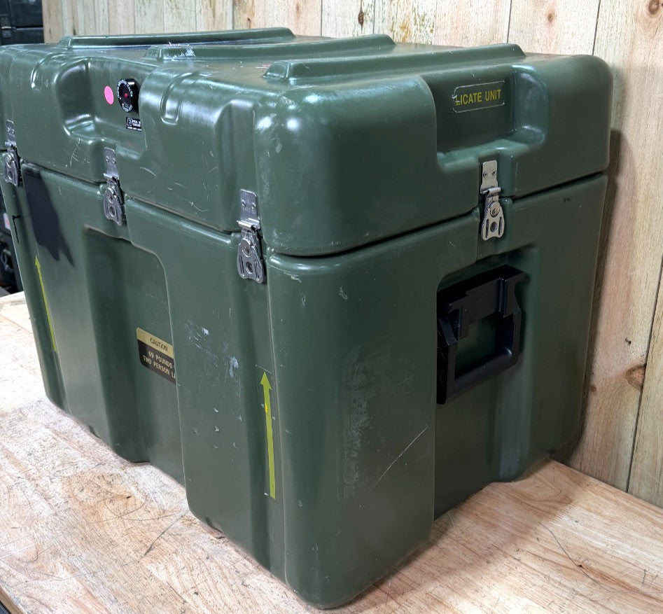Pelican Hardigg Case 27x20x22" Green Waterproof Storage Footlocker