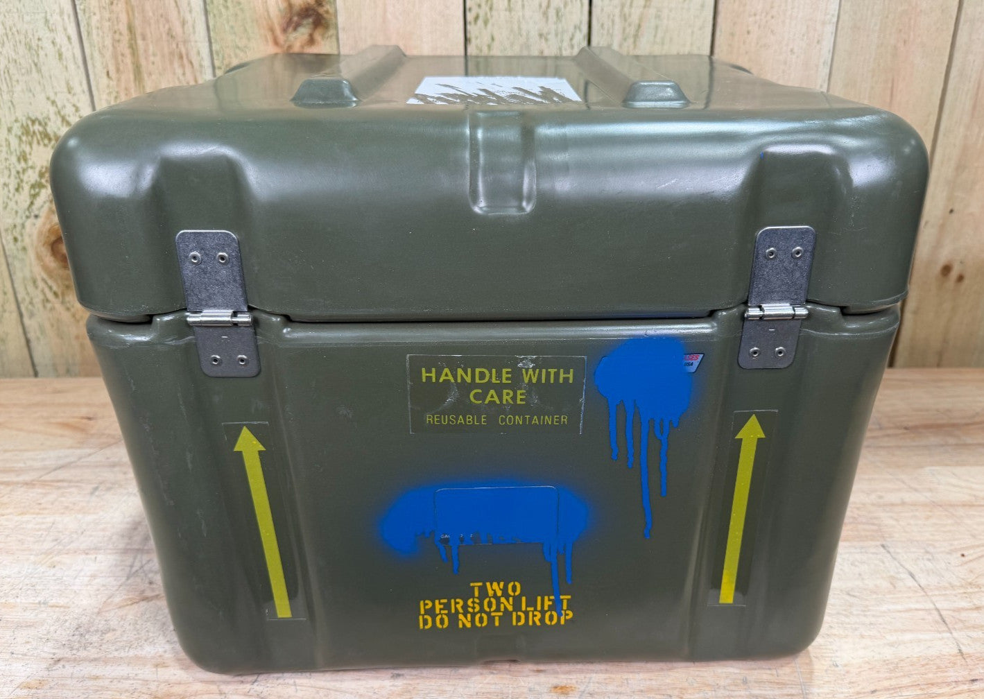 Pelican Hardigg Footlocker Green Case 18.5x18.5x15.5" Military Waterproof