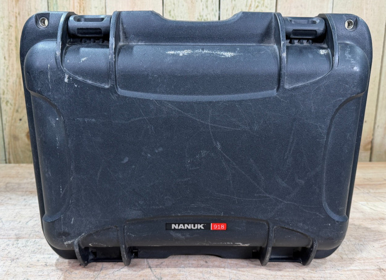 Nanuk 918 Black Hard Case Protector Waterproof Good Condition AB