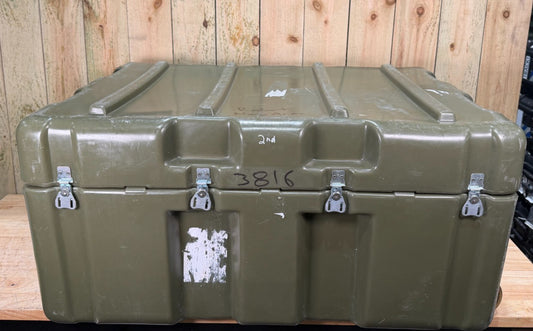 Pelican Hardigg Case 37x27x18.5" Green Waterproof Storage Footlocker