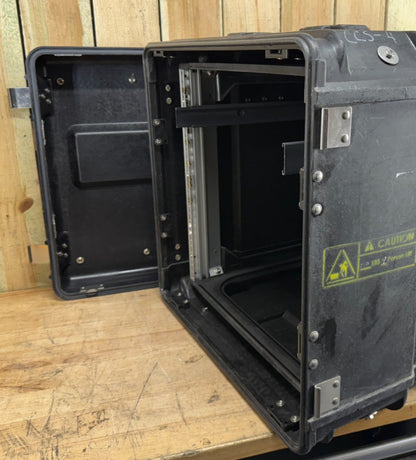ECS Server 10U Rack Rackmount 19" X 24" Frame Waterproof Black Storage Case