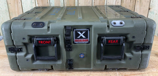 Ameripack Excalibur Server Rack 4U 19" X 24" Waterproof Storage Case W/ Rack