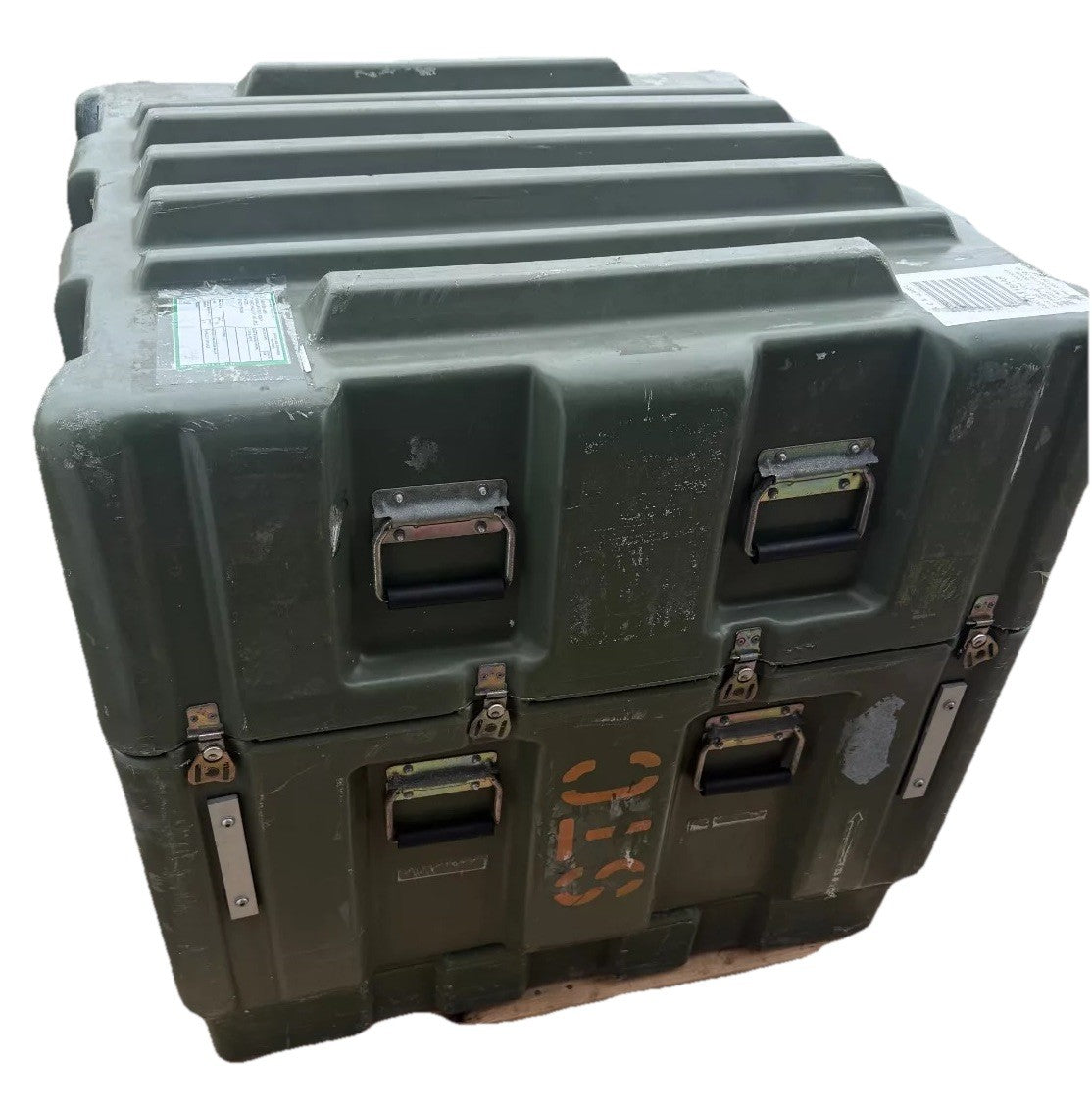 Pelican Hardigg 35x35x35" Storage Case Pallet Lift Waterproof Surplus Case A/B