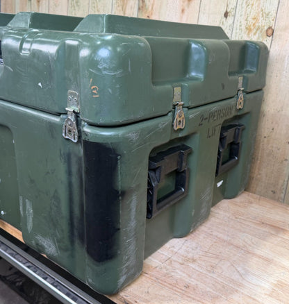 Hardigg Footlocker   28.5x27x20” Green Case  Military Waterproof