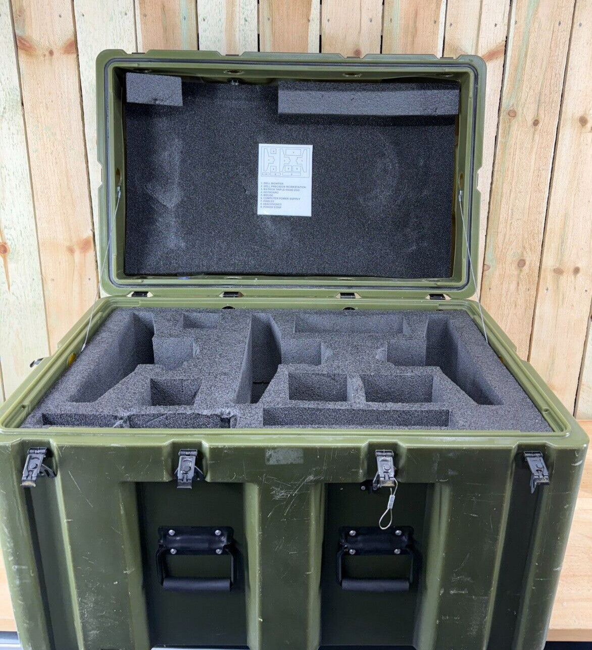 PSI Footlocker Green Case 32"X20.5"X21.5" Military (Hardigg) Waterproof