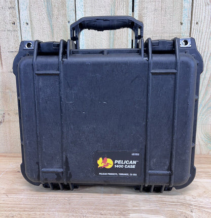 Pelican 1400 Protector Case Handheld Black Good Condition A/B Free Shipping