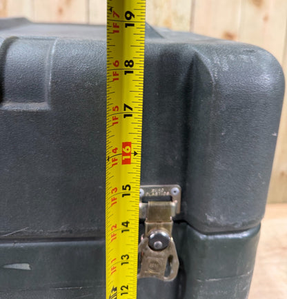 Zero Brand Military Surplus Case 25.5x24x19" Green Waterproof Storage Footlocker
