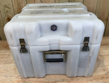 Pelican Hardigg 19x19x15.5” Footlocker White Case Military Waterproof