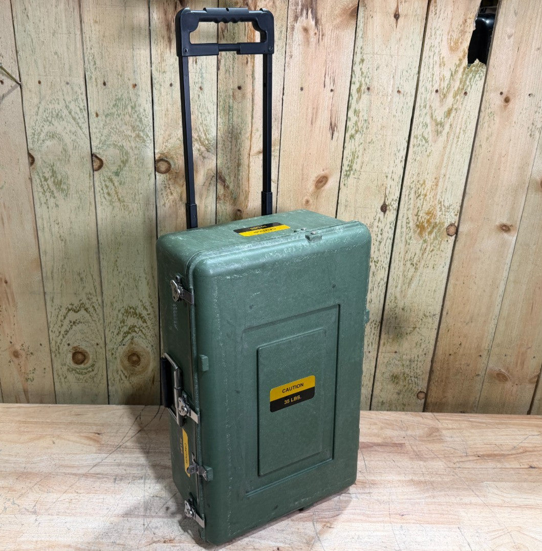 ECS 24x15x10 Rolling Waterproof Footlocker With Handle Case Storage