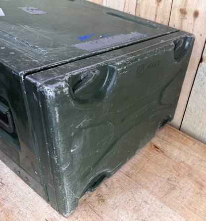 Zarges Metal Server Rack Military Surplus W/ 6U 24x19" Frame Rackmount Case