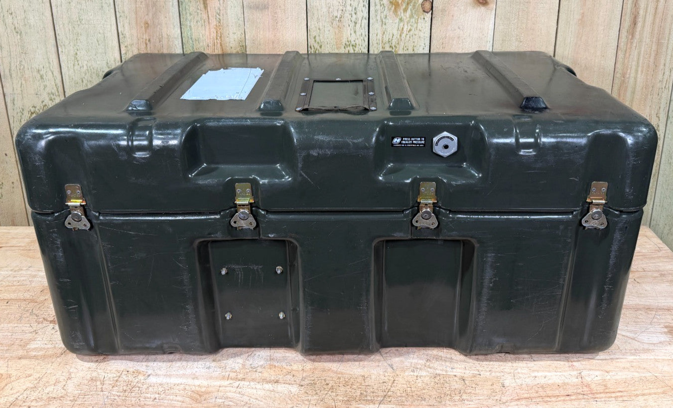 Pelican Hardigg Case 37x21x17 Green Waterproof Storage Footlocker