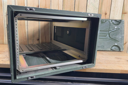 Zarges Metal Server Rack Military Surplus W/ 6U 24x19" Frame Rackmount Case