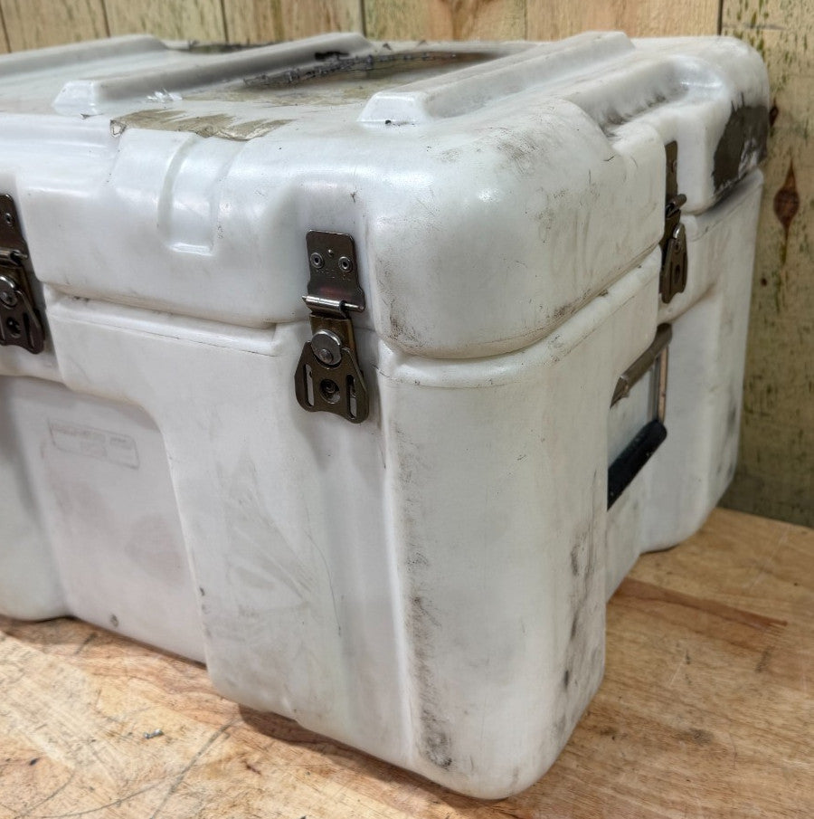 Pelican Hardigg Case 23x16x13.5" White Waterproof Storage Footlocker